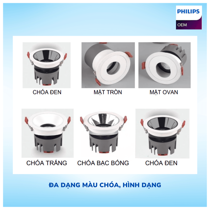 Đèn âm trần spotlight OEM KLS 06
