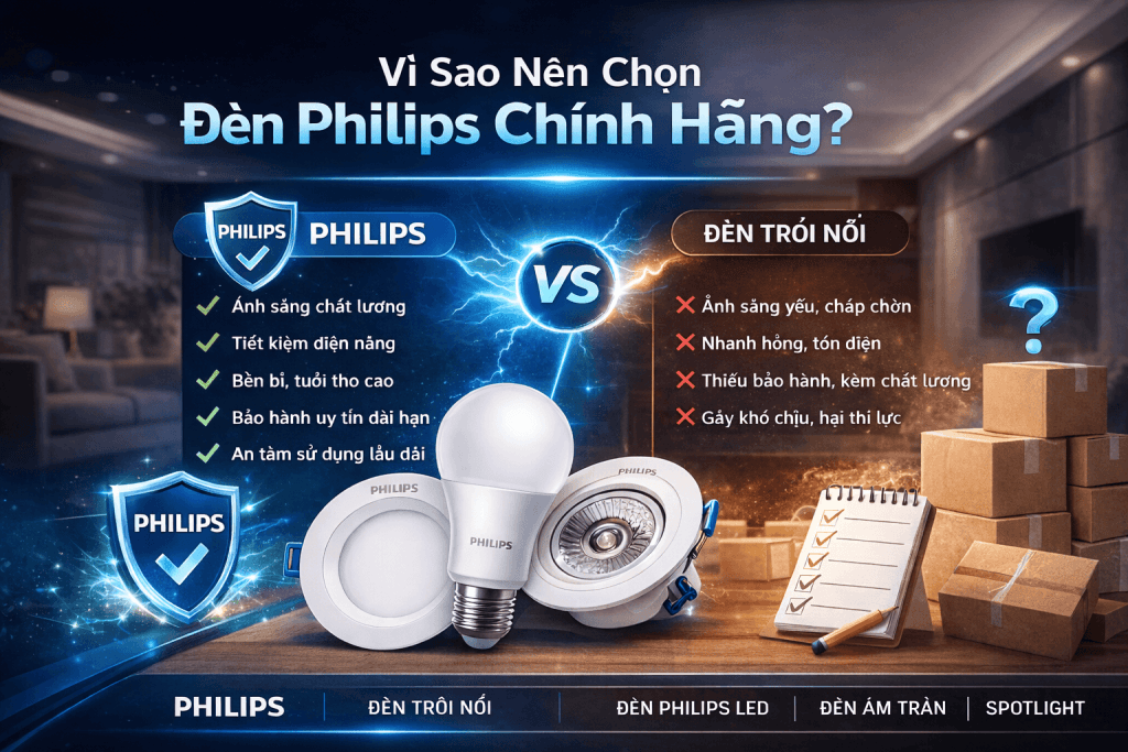 Đèn philips chính hãng