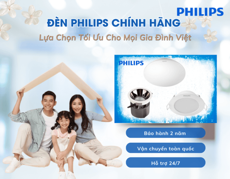 đèn philips ốp trần